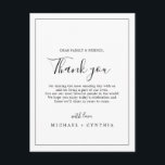 Postal Quadro Negro Minimalista Obrigado Cartão de Recepç<br><div class="desc">Este Quadro Negro Minimalista Obrigado Cartão De Recepção É Um Modelo De "Cartões de agradecimentos De Casamento" Com Fontes, Tamanho E Texto De Cor Dourados Para Personalização Mais Avançada Deste Design, Clique No Link Personalizar Mais Para Alterar A Fonte, O Tamanho E A Cor</div>