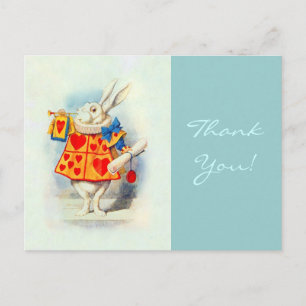 Postal Rabbit em Alice no País das Maravilhas ~ Cartão po