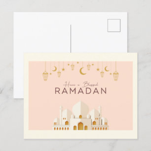 Postal Ramadão Mubarak   Cartão de Férias do Ramadan Kare