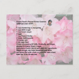 Postal Receita de biscoito de manteiga de amendoim cartão