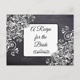 Postal Receita do Cartão de Receita de Casamento de Noiva
