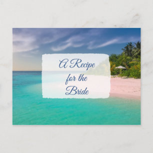 Postal Receita do Cartão de Receita de Casamento de Noiva