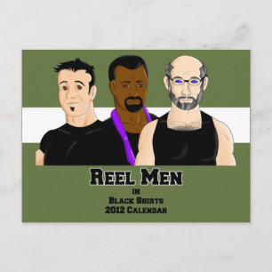Postal Reel Men: Cartão de Calendário