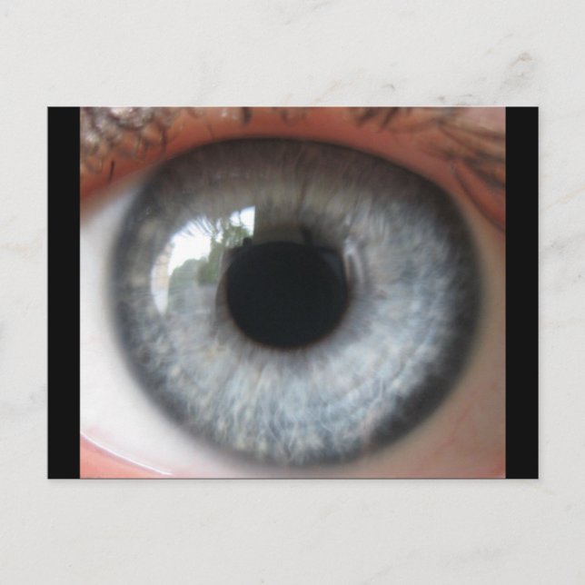 Postal Refelection em um cartão dos olhos azuis (Frente)