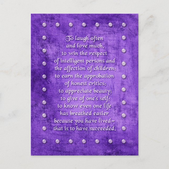 Postal Ria muitas vezes, amo muito... cartão postal. (Frente)