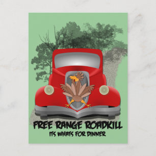 Postal Roadkill para Cartão de Receita Jante