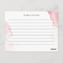 Postal Rosa Corado, Cartão de Receita de Casamento com Aq