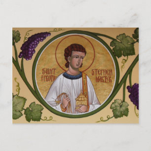 Postal Rua. Stephen, o Cartão de Oração Protomartyr