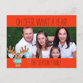Postal Rudolph o Cartão com fotos da Reindeer Mascarada