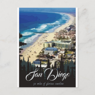 Postal San Diego: 70 milhas de costa gloriosa Cartão post