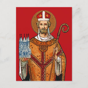 Postal Santo Eleutério de Tournai (Detalhe; DG 01) Cartão