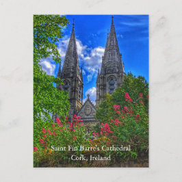 Postal Santo Fin Barre's Cathedral Cork, Irlanda Cartão p