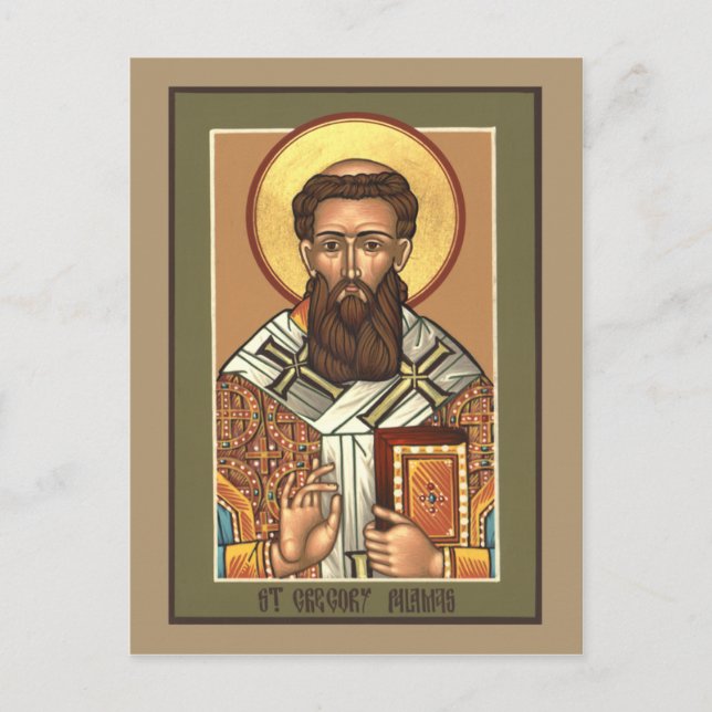 Postal Santo Gregory Palamas - Cartão de Oração (Frente)
