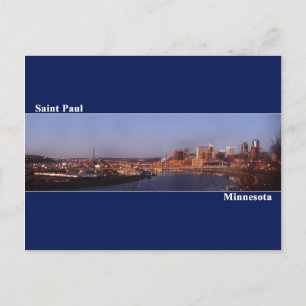 Postal Santo Paul, Cartão de Posto Minnesota (Azul Escuro