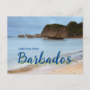 Postal Saudações do Cartão Cênico de Barbados