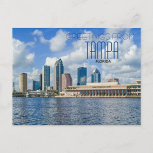 Postal Saudações do Cartão Cênico Tampa Florida