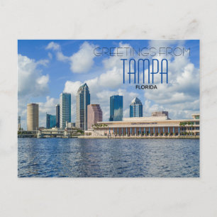 Postal Saudações do Cartão Cênico Tampa Florida