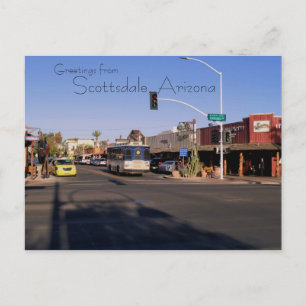 Postal Scottsdale Arizona Main Street Compra Cartão post