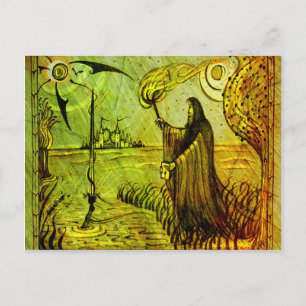 Postal Seja sábio no cartão