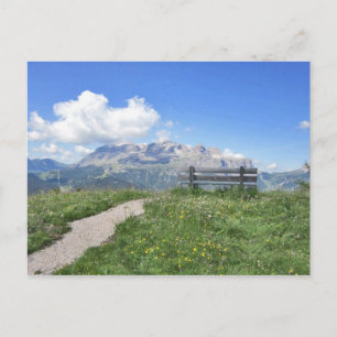 Postal Sella Massif Corvara Itália Alta Cartão de Posto