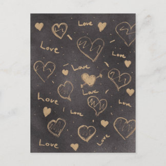 Postal Série do amor do cartão