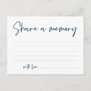 Postal Serviço Funeral, Compartilhe uma memória, Cartão A