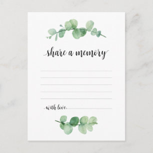 Postal Serviço Funeral, Eucalyptus, Compartilhe um cartão