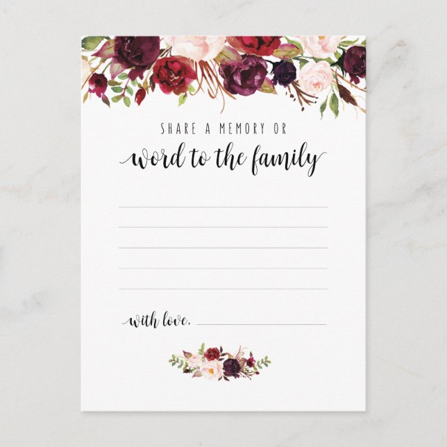 Postal Serviço Funerário, Borgonha, Compartilhe um cartão (Frente)