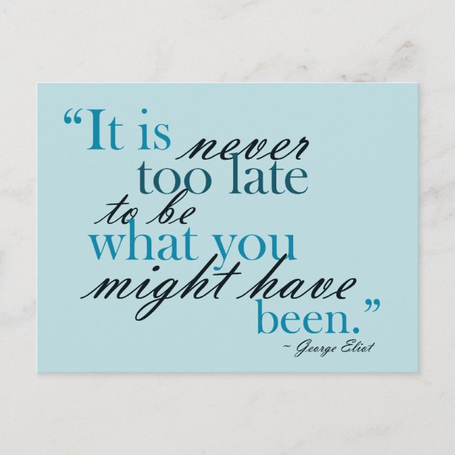 Postal Siga seus sonhos - cartão inspirador (Frente)