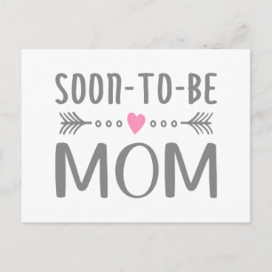Postal Simples Dia de as mães da mãe em breve Cartão