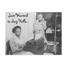 Só queria dizer "Olá, cartão postal"