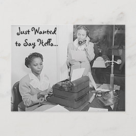 Postal Só queria dizer "Olá, cartão postal"