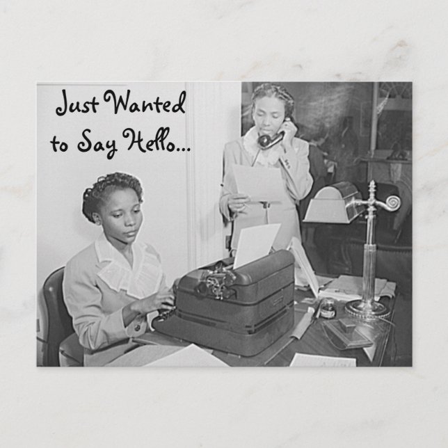 Postal Só queria dizer "Olá, cartão postal" (Frente)