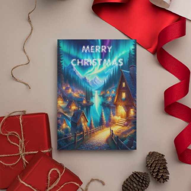 Postal Solitudes Haven: Um cartão de Natal de retiro de c (Criador carregado)