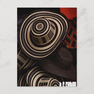 Postal Sombrero Vueltiao: cartão