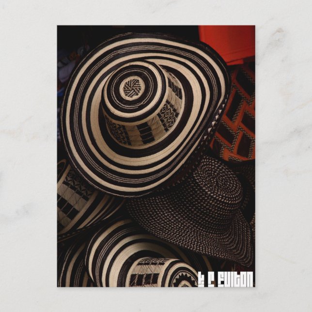 Postal Sombrero Vueltiao: cartão (Frente)