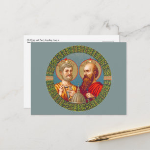 Postal SS. Pedro e Paulo, Apóstolos (JMAS 01) Cartão Post
