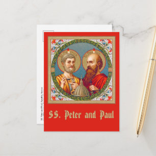 Postal SS. Pedro e Paulo, Apóstolos (JMAS 01) Cartão Post