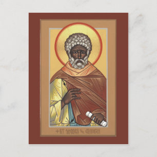 Postal St. Moses o cartão etíope da oração