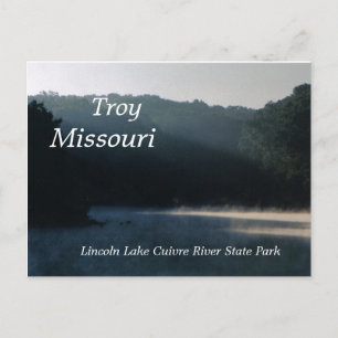 Postal Steamy Lincoln, Troy, Missouri, cartão de posto
