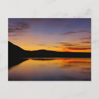 Postal Sunset no cartão com fotos West Wyoming