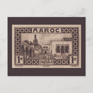 Postal Tânger, Marrocos - cartão