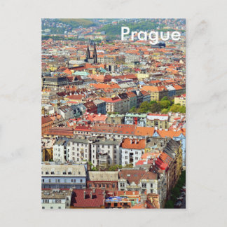 Postal Telhados do Cartão de Posto de Praga