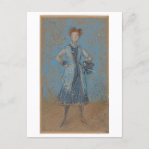 Postal "The Blue Girl", por James McNeill Whistler Cartão