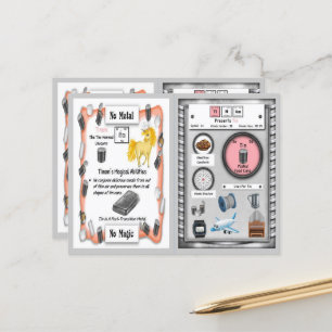 Postal Tinam - Cartão de Jogo Unicorn Tin Horn