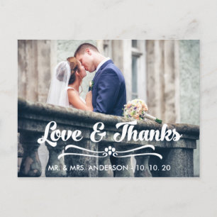 POSTAL TIPOGRAFIA DE AMOR E OBRIGADOS OBRIGADO AO CARTÃO