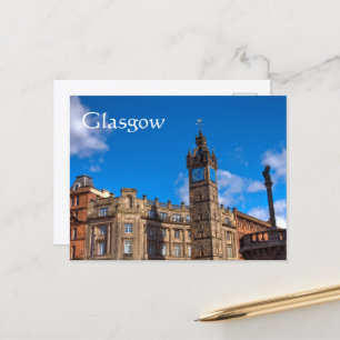Postal Torre da Tolbooth, Glasgow Cross, Glasgow Cartão P