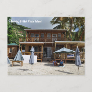 Postal Tortola, cartão da praia da ilha de Virgin