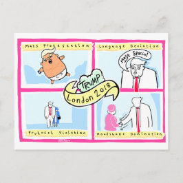 Postal Trump Londres: Cartão de Souvenir Oficial Laurie P