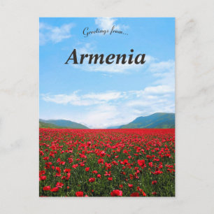 Postal Tulipas Selvagens em Alaverdi Armênia Cartão Posta